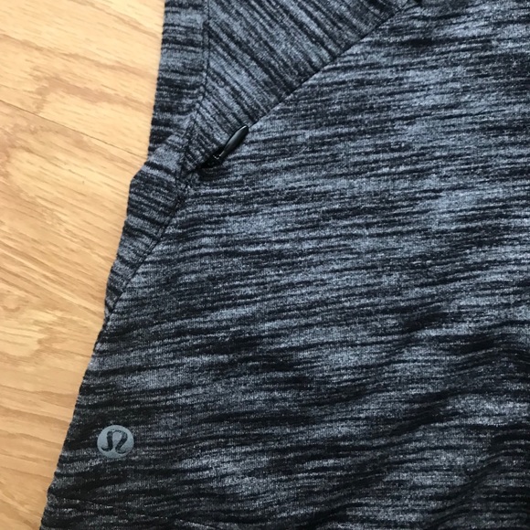 Heather Grey Open-back Turtleneck Lululemon Top - Picture 3 of 5